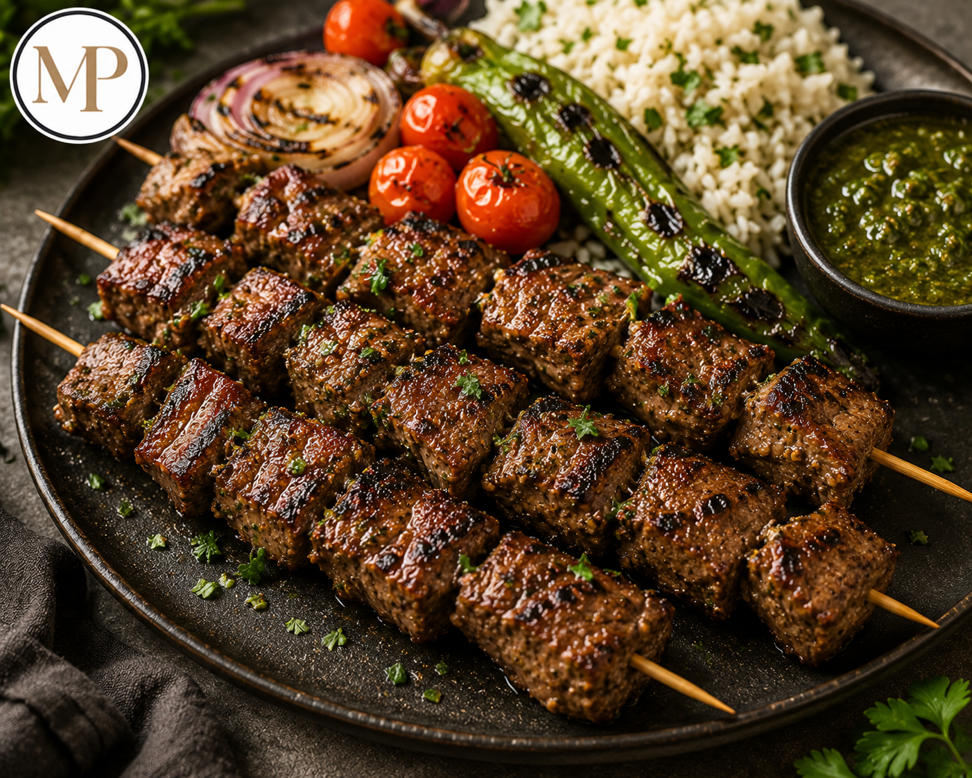 Fresh Marinated Beef Skewers (1-lb)