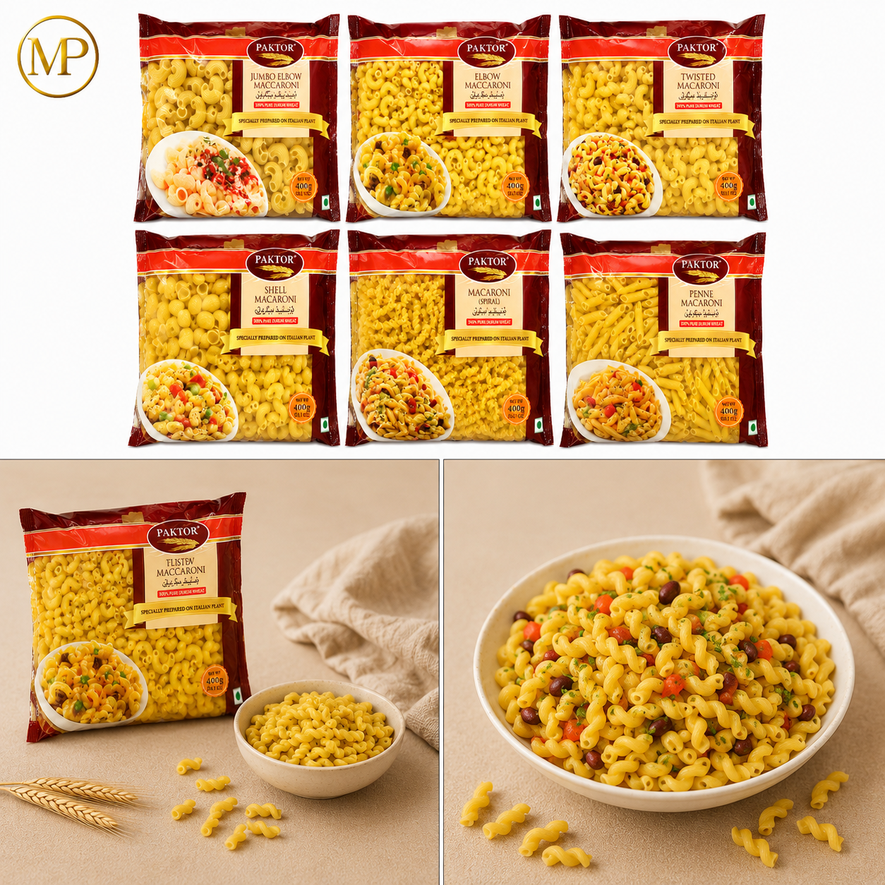 Bake Parlor Assorted Macaroni (400-g )