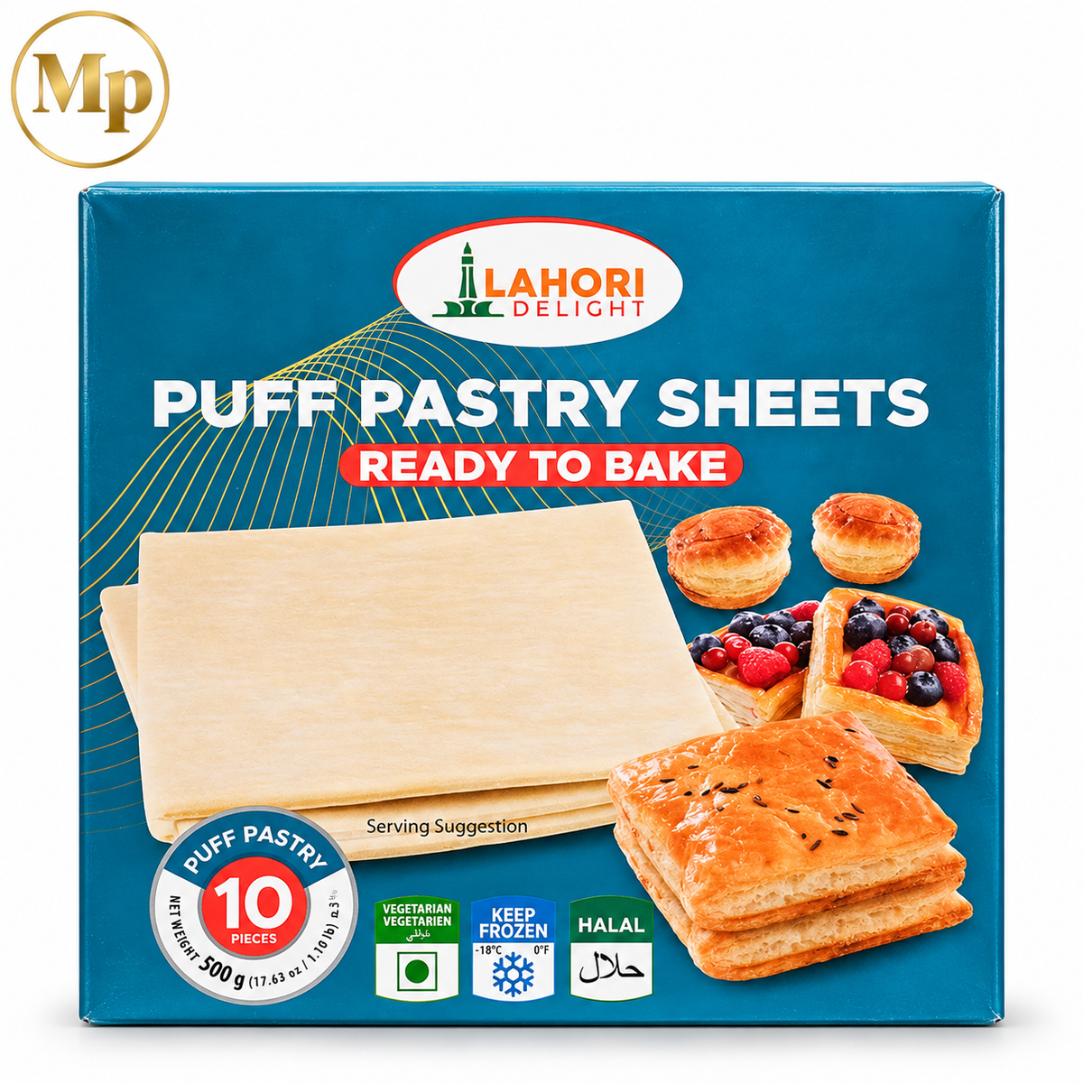Lahori Delight Puff Pastree Sheets (500 G)