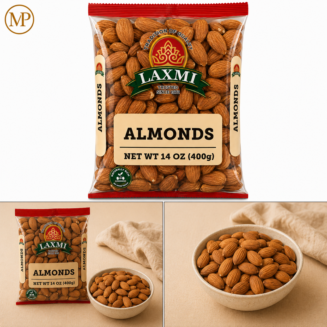 Laxmi Almonds (400-G)