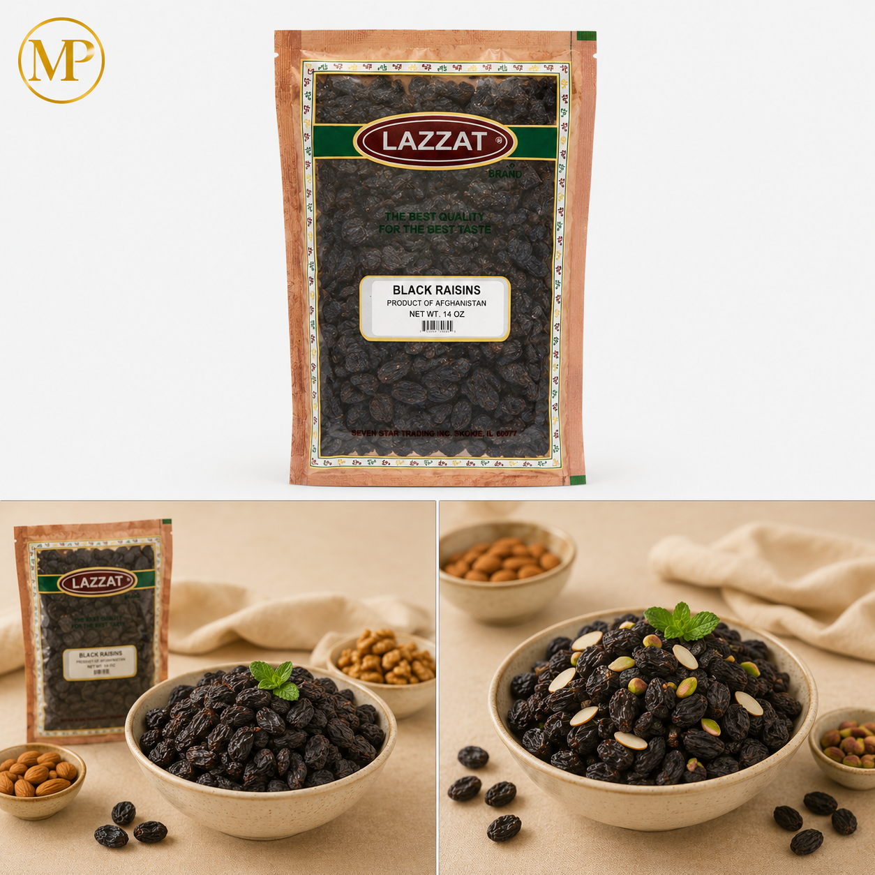Lazzat Black Raisins (14-oz)