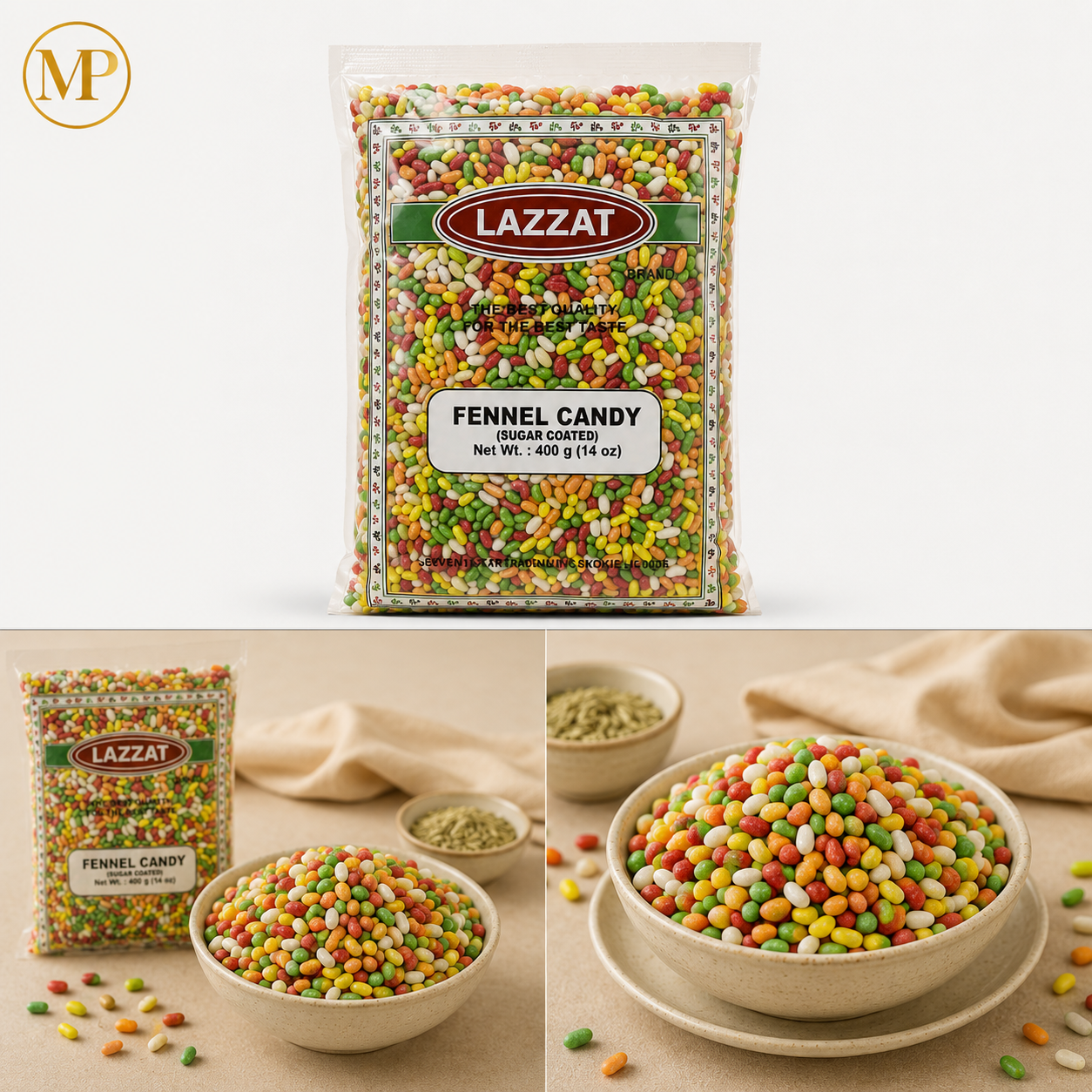 Lazzat Fennel Candy (400-g)