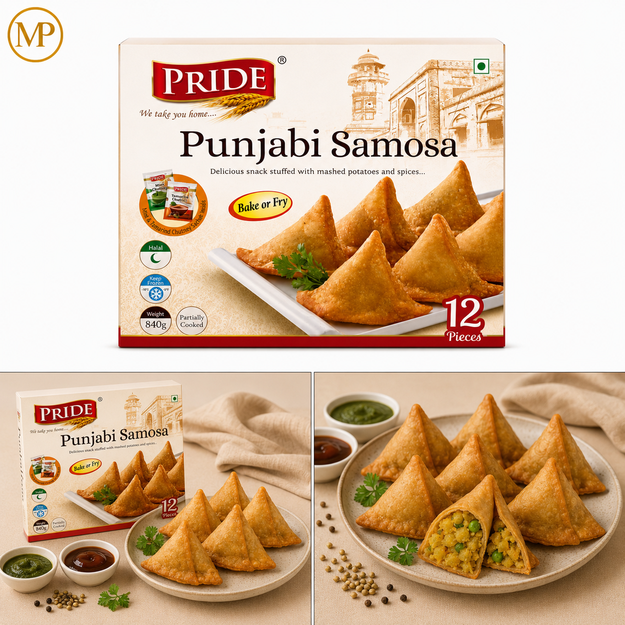 Pride Punjabi Samosa (12-PCS)
