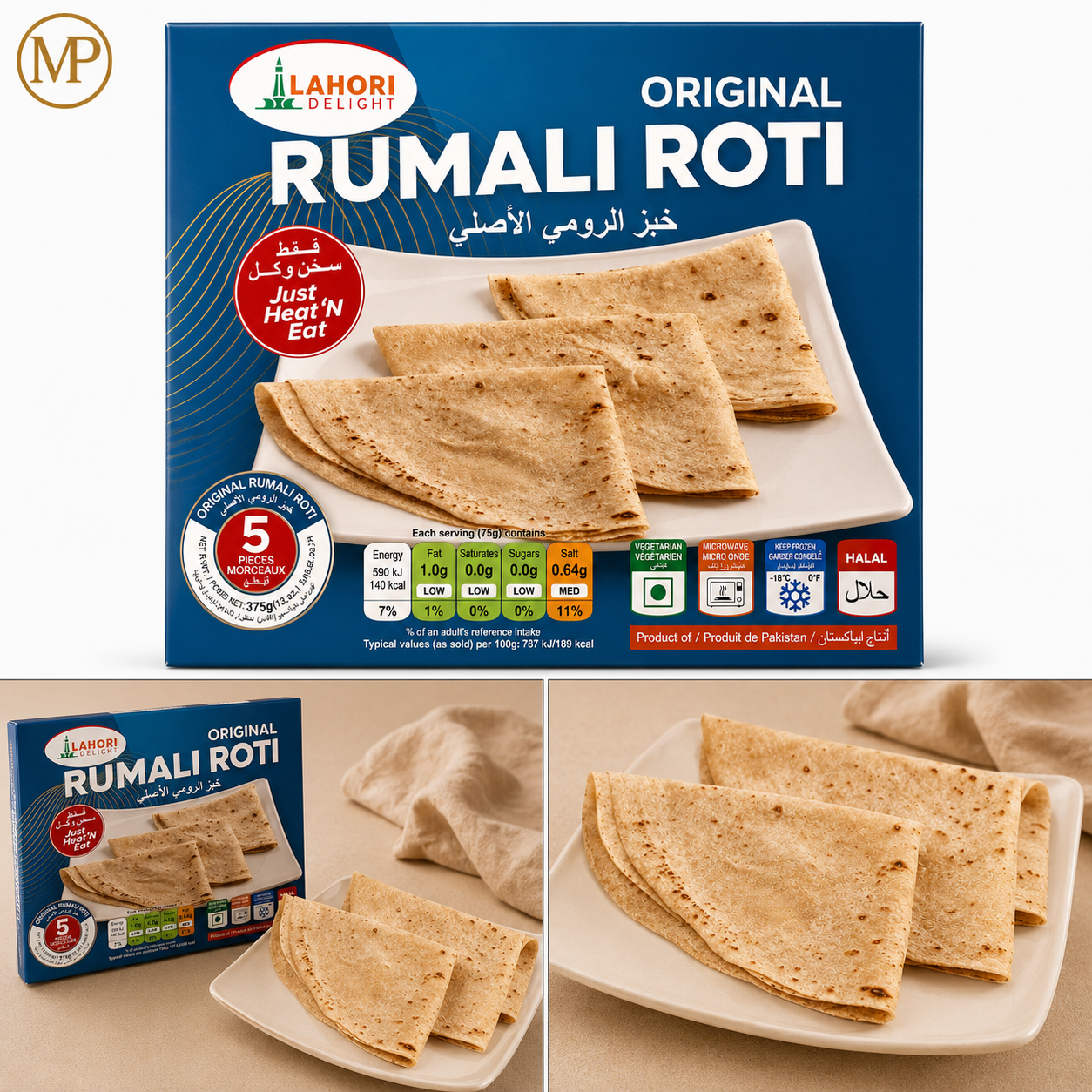 Lahori Delight Original Rumali Roti (375-GMS)