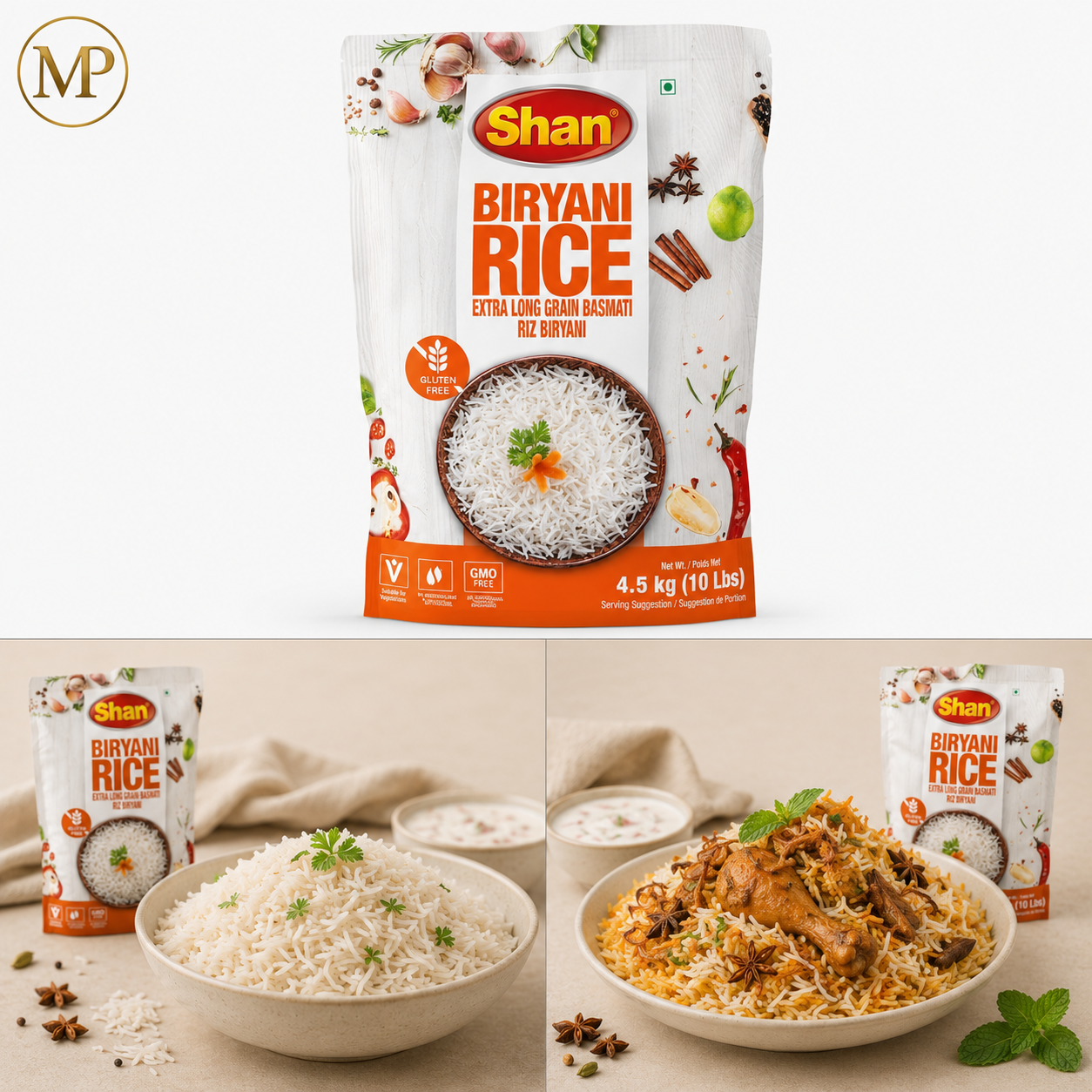 Shan Extra Long Basmati Rice (10-lb)