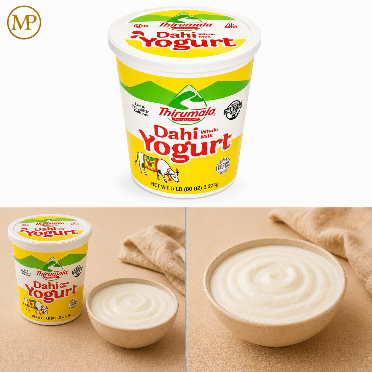 Thirumala Whole Milk Yogurt (5 LB)