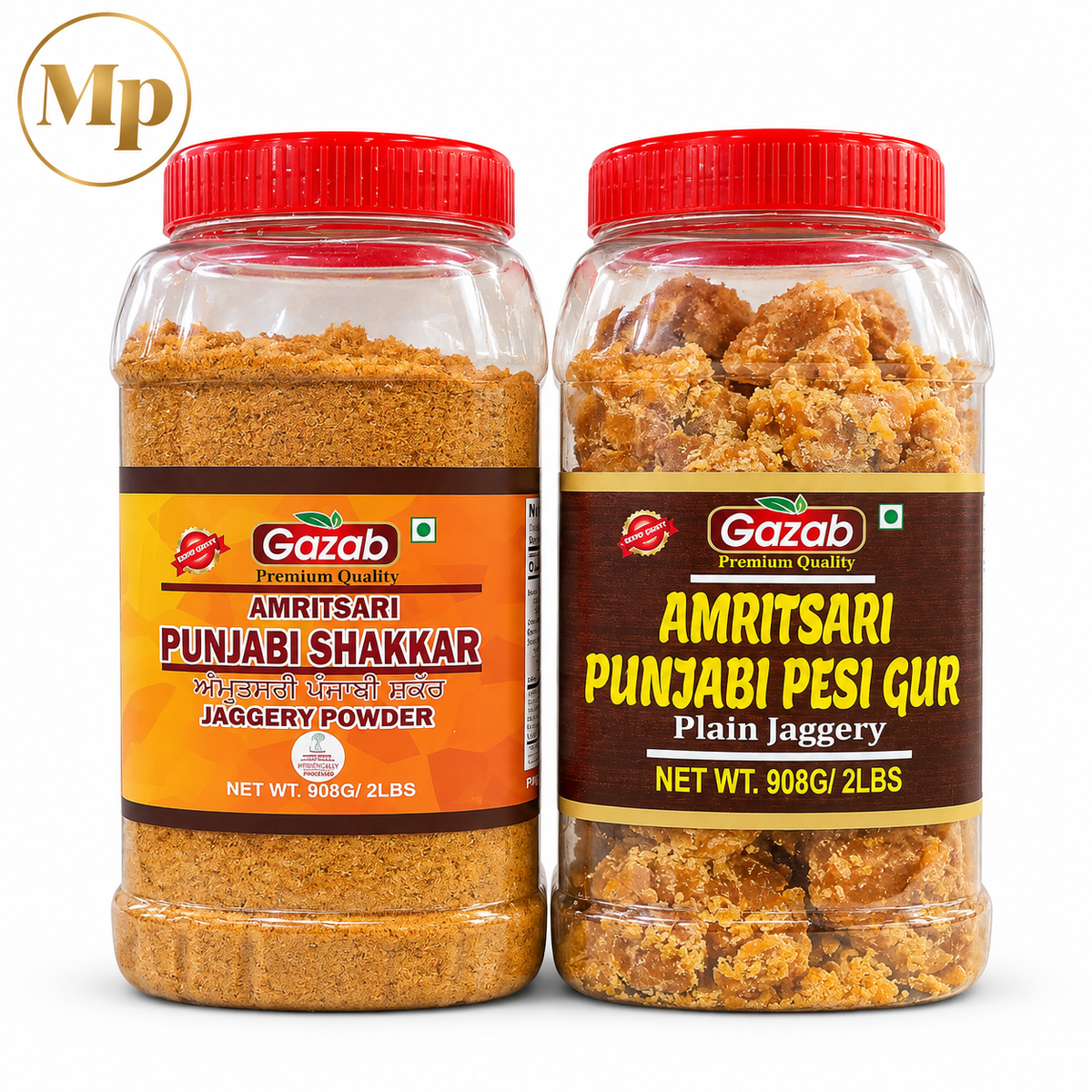 Gazab Amritsari Punjabi Shakkar Or Pesi Gur (2 LB)
