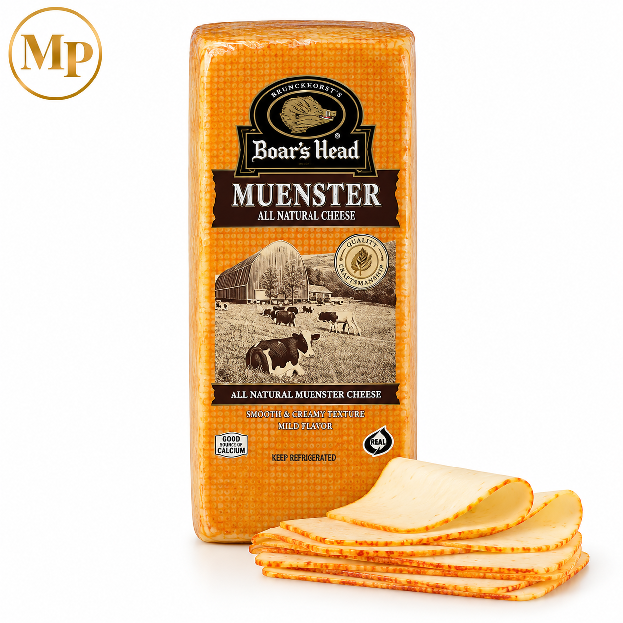 Boar's Head Muenster Cheese (1 LB)